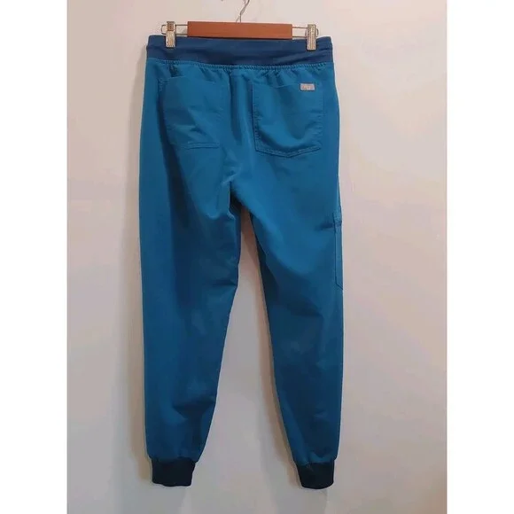 Lot of 4 Figs Zamora Jogger Scrub Pants XS Petite XS/P red coral blue teal - Picture 3 of 16